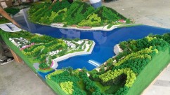 咸宁恩施巴东县库岸治理展示沙盘
